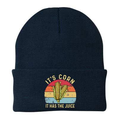 It`s Corn It Has The Juice Retro Funny Corn Trendy Knit Cap Winter Beanie