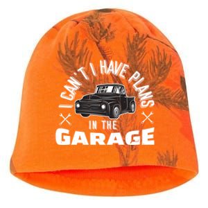 I Can't I Have Plans In The Garage Funny Gift Kati - Camo Knit Beanie