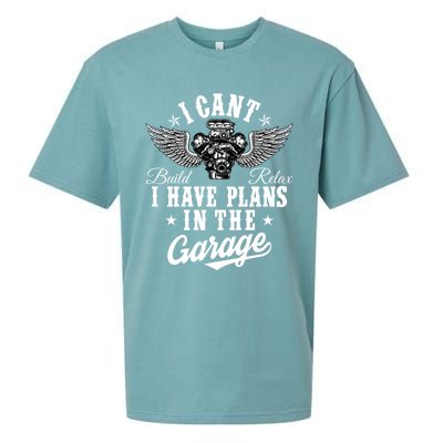 I Cant I Have Plans In The Garage Fathers Day Car Mechanics Sueded Cloud Jersey T-Shirt