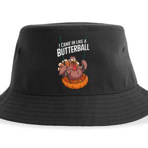 I Came In Like A Butterball Funny Thanksgiving Sustainable Bucket Hat