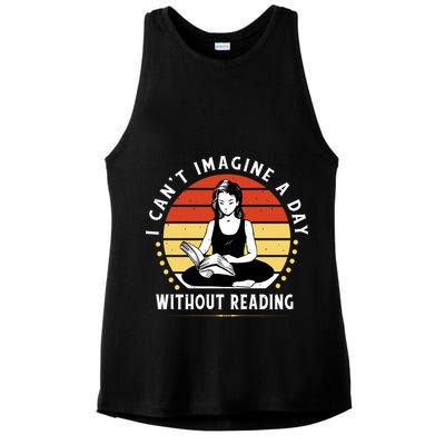 I Can't Imagine My Day Without Reading Ladies PosiCharge Tri-Blend Wicking Tank