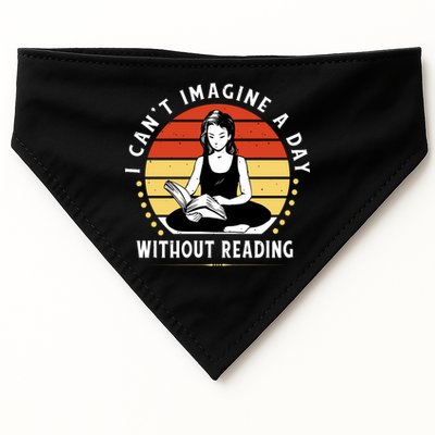 I Can't Imagine My Day Without Reading USA-Made Doggie Bandana