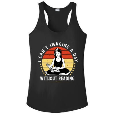 I Can't Imagine My Day Without Reading Ladies PosiCharge Competitor Racerback Tank