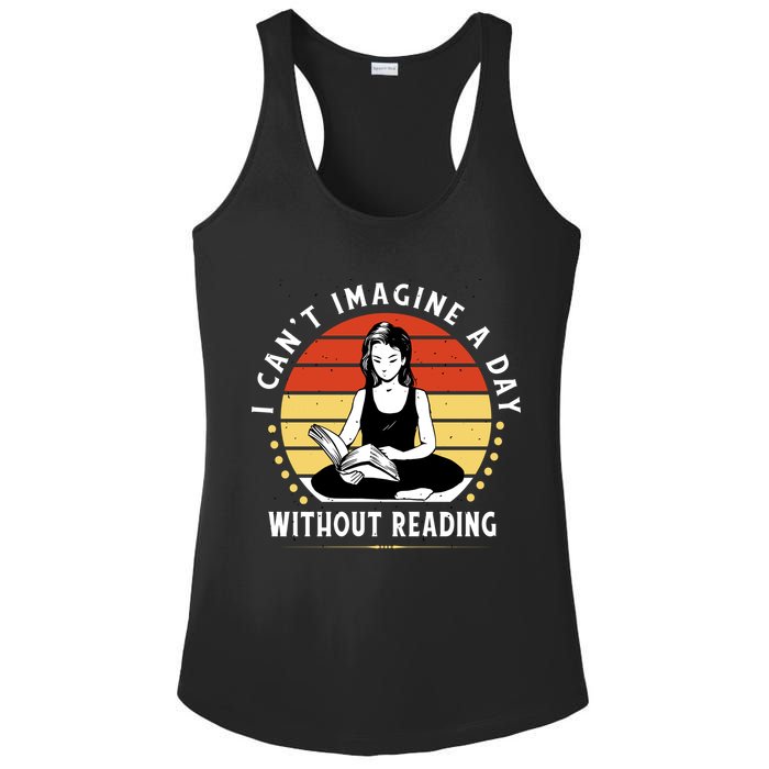 I Can't Imagine My Day Without Reading Ladies PosiCharge Competitor Racerback Tank