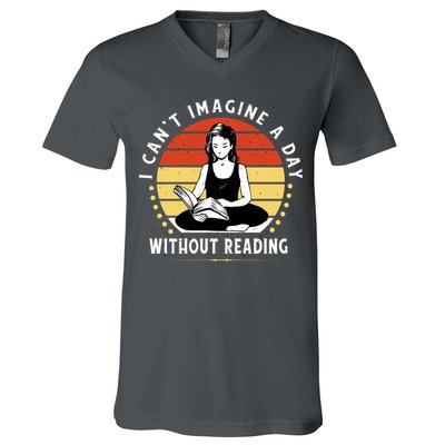 I Can't Imagine My Day Without Reading V-Neck T-Shirt