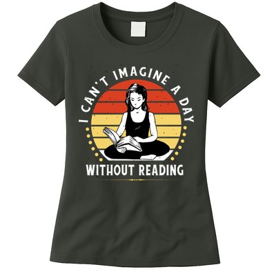 I Can't Imagine My Day Without Reading Womens T-Shirt