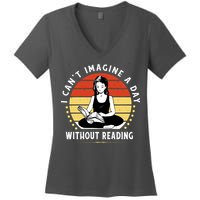 I Can't Imagine My Day Without Reading Women's V-Neck T-Shirt