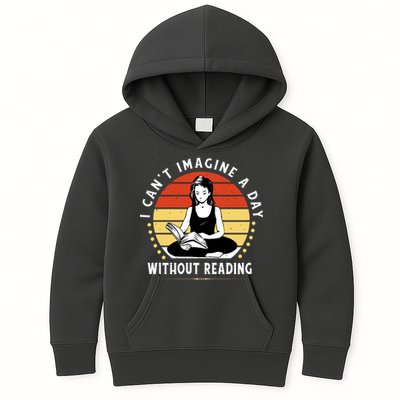 I Can't Imagine My Day Without Reading Kids Hoodie