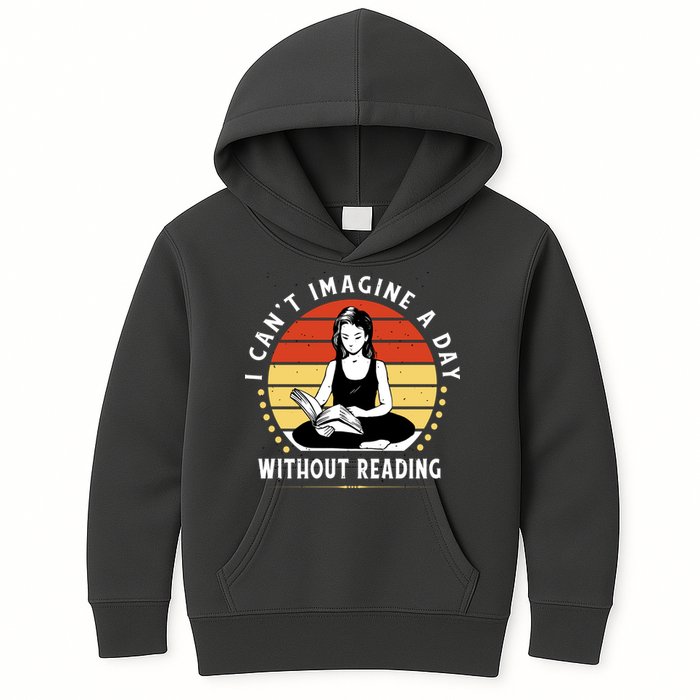 I Can't Imagine My Day Without Reading Kids Hoodie