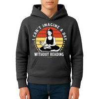 I Can't Imagine My Day Without Reading Kids Hoodie