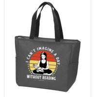I Can't Imagine My Day Without Reading Zip Tote Bag