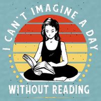 I Can't Imagine My Day Without Reading Sueded Cloud Jersey T-Shirt