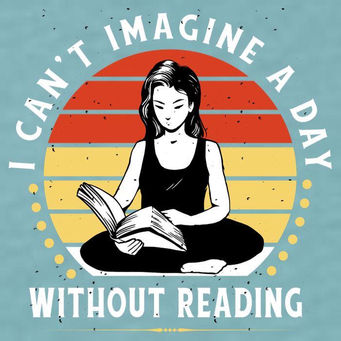 I Can't Imagine My Day Without Reading Sueded Cloud Jersey T-Shirt