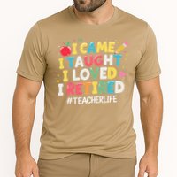I Came I Taught I Loved I Retired Funny Teacher Retirement Cooling Performance Crew T-Shirt