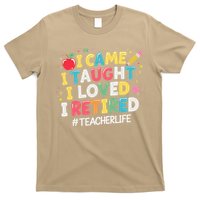 I Came I Taught I Loved I Retired Funny Teacher Retirement T-Shirt