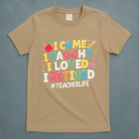 I Came I Taught I Loved I Retired Funny Teacher Retirement T-Shirt