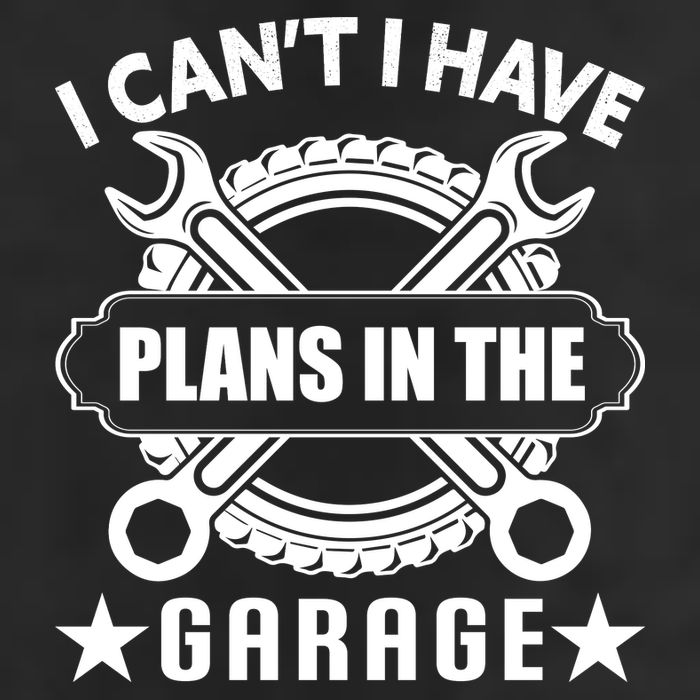 I Cant I Have Plans In The Garage 7 Panel Mesh Trucker Snapback Hat