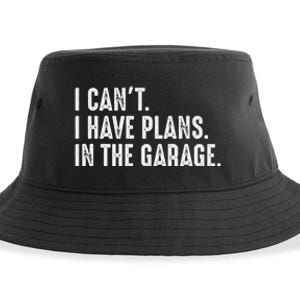 I Cant I Have Plans In The Garage Car Mechanic Sustainable Bucket Hat