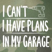 I Can't I Have Plans In My Garage Gift Legacy Tie Dye Trucker Hat