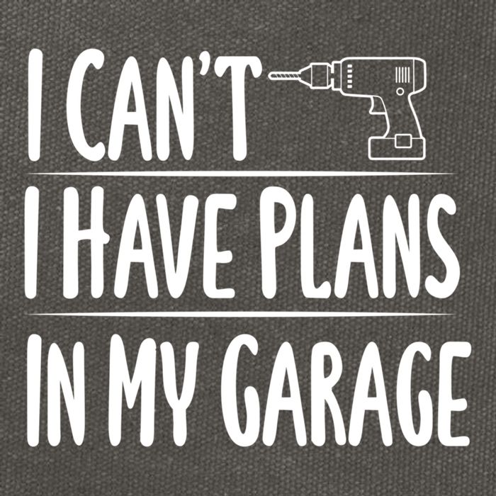 I Can't I Have Plans In My Garage Gift Cotton Canvas Backpack