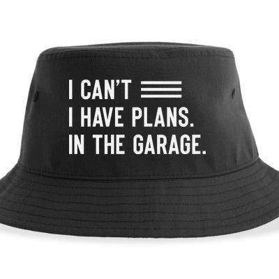 I Cant I Have Plans In The Garage Car Mechanic Sustainable Bucket Hat