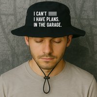 I Cant I Have Plans In The Garage Car Mechanic Bucket Hat