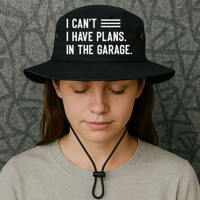 I Cant I Have Plans In The Garage Car Mechanic Bucket Hat