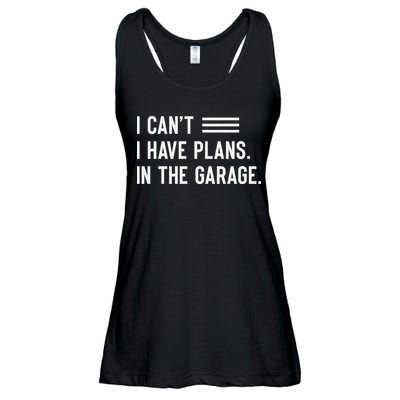 I Cant I Have Plans In The Garage Car Mechanic Ladies Essential Flowy Tank