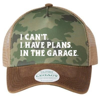 I Cant I Have Plans In The Garage Legacy Tie Dye Trucker Hat