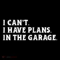 I Cant I Have Plans In The Garage Cropped Pullover Crew