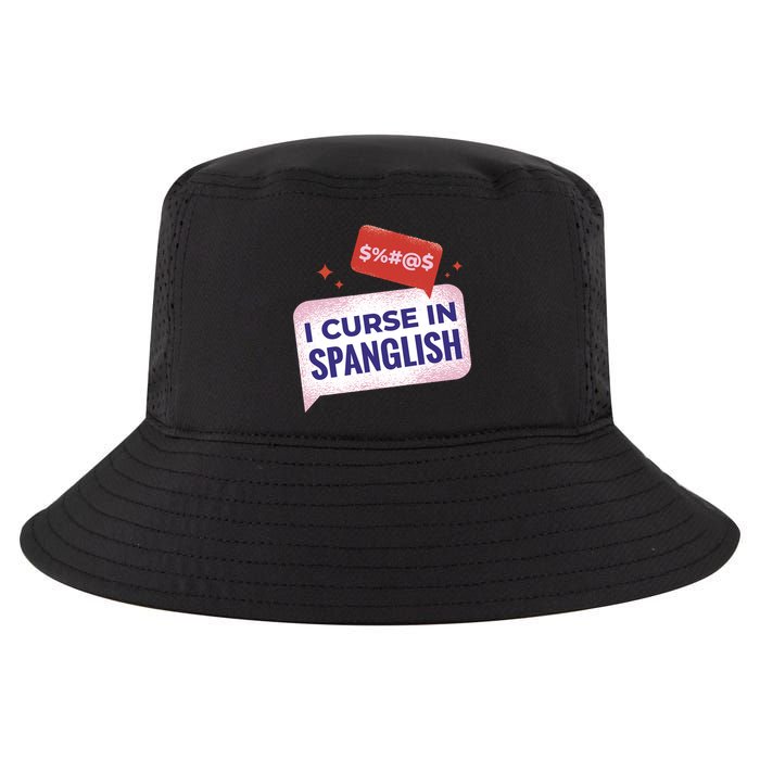 I Curse In Spanglish Funny Spanish Cool Comfort Performance Bucket Hat