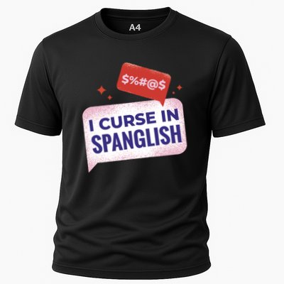 I Curse In Spanglish Funny Spanish Performance Shirt