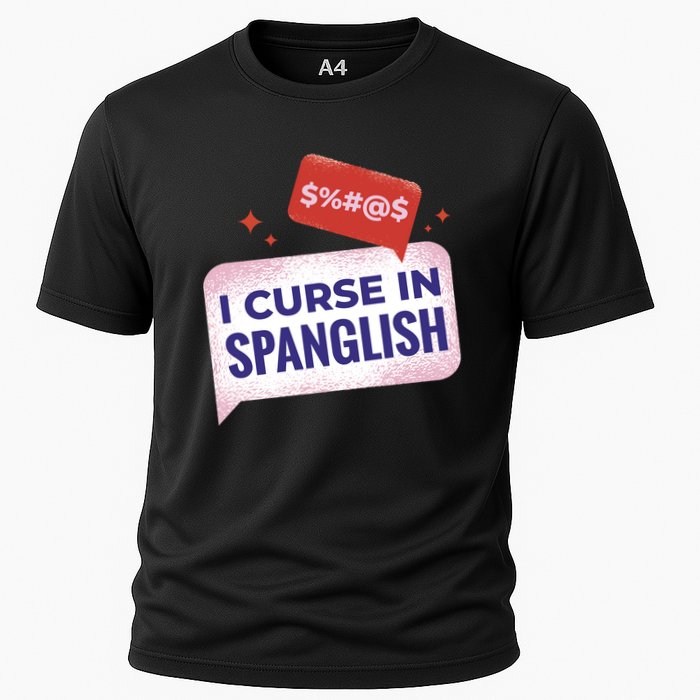 I Curse In Spanglish Funny Spanish Cooling Performance Crew T-Shirt