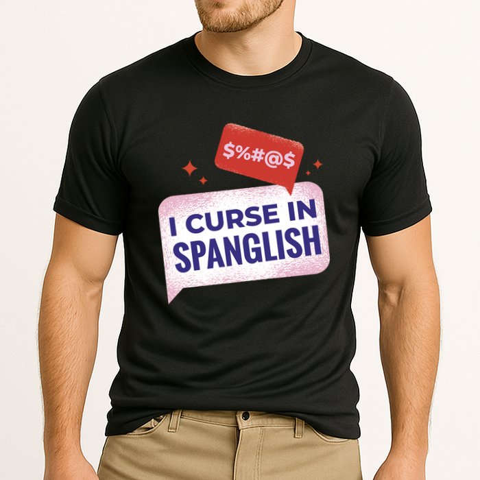 I Curse In Spanglish Funny Spanish Cooling Performance Crew T-Shirt