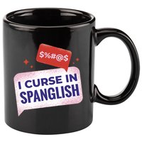 I Curse In Spanglish Funny Spanish 11oz C Handle Ceramic Mug