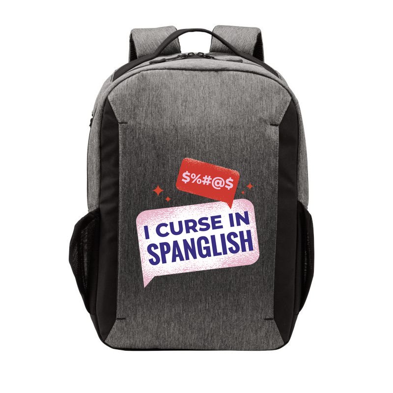 I Curse In Spanglish Funny Spanish Vector Backpack