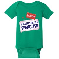 I Curse In Spanglish Funny Spanish Baby Bodysuit