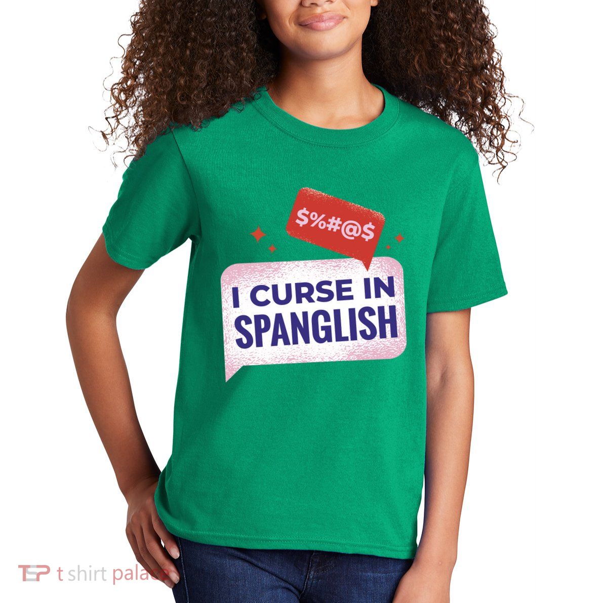 I Curse In Spanglish Funny Spanish Kids T-Shirt