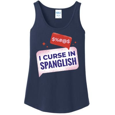 I Curse In Spanglish Funny Spanish Ladies Essential Tank