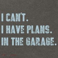 I Can't I Have Plans In The Garage Gift Cotton Canvas Backpack