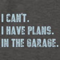 I Can't I Have Plans In The Garage Gift Vector Backpack
