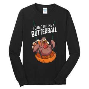 I Came In Like A Butterball Funny Thanksgiving Tall Long Sleeve T-Shirt