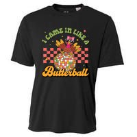 I Came In Like A Butterball Funny Turkey Disco Thanksgiving Cooling Performance Crew T-Shirt