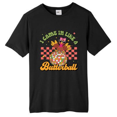 I Came In Like A Butterball Funny Turkey Disco Thanksgiving Tall Fusion ChromaSoft Performance T-Shirt