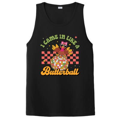 I Came In Like A Butterball Funny Turkey Disco Thanksgiving PosiCharge Competitor Tank