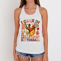 I Came In Like A Butterball Thanksgiving Turkey Women's Knotted Racerback Tank