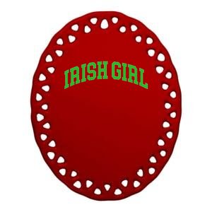 Ireland Cute Irish  funny patrick's day Ceramic Oval Ornament