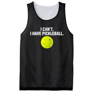 I Can't I Have Pickleball Funny Pickle Ball Player Mesh Reversible Basketball Jersey Tank