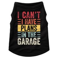I Cant I Have Plans In The Garage Funny Car Mechanic Retro Doggie Tank