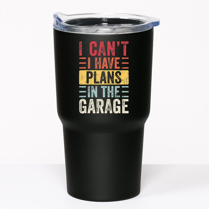 I Cant I Have Plans In The Garage Funny Car Mechanic Retro Tumbler